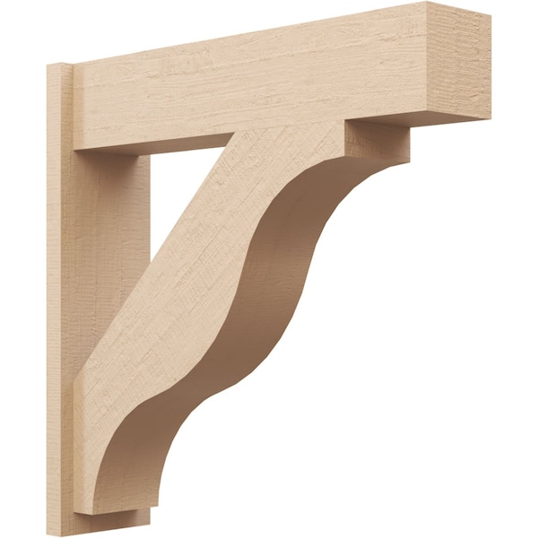 Ekena Millwork 7 1/2-in W x 30-in D x 30-in H Funston Block Rough Cedar Woodgrain TimberThane Outlooker, Primed Tan OUTUR075X30X30FST44RCPR - main